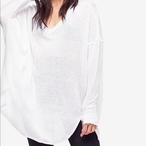 Free people never give up oversized top